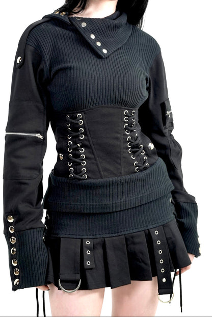 Raven Ribbed Top